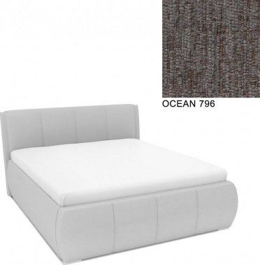 Čalouněná postel AVA EAMON UP 180x200, s úložným prostorem, OCEAN 796