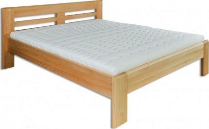 Masivní postel KL-111, 140x200, dřevo buk, výběr moření