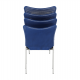 Konferenční židle ALTAN stohovatelná, modrá/černá/chrom