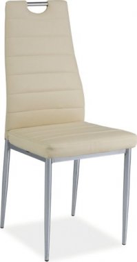 H-260 židle eco krémová/chrom (H260KCH) kolekce "S" (S) (K150-Z)