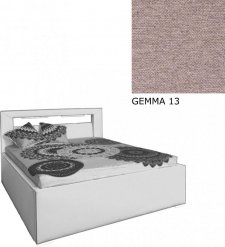 Čalouněná postel AVA LERYN 160x200, s úložným prostorem a LED osvětlením, GEMMA 13