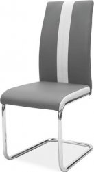 H-200- jídelní židle  šedá/ bílá (světle šedá) (S) (H200SZ) (K150-E)