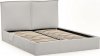 Čalouněná postel BOULT 160x200 cm s úložným prostorem, kovový rošt látka Castel 80