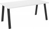 Jídelní stůl Kobalt 90x185 bílý/černý kov