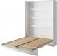 Výklopná postel REBECCA BC-12P, 160 cm, bílá lesk/bílá mat
