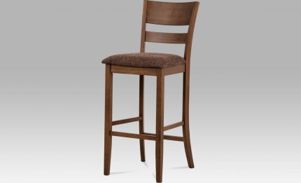 Barová židle AUB-5527 WAL BEZ SEDÁKU, ořech 