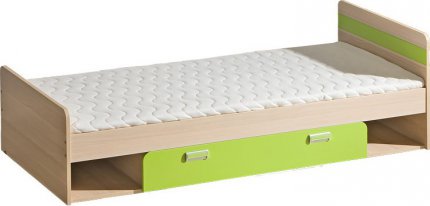 Dětská postel LIMO L13 s úložným prostorem zelená