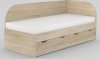 Dětská postel REA GARY 90x200 s úložným prostorem, pravá, NAVARRA