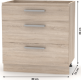 Spodní kuchyňská skříňka NOVA PLUS NOPL-064-0S, 80 se šuplíky,  dub sonoma