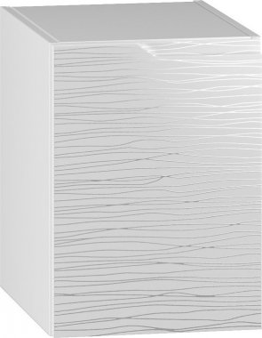 Závěsná koupelnová skříňka NARAN D40L levá, bílá hologram