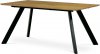Stůl jídelní 160x90x75 cm, deska MDF, 3D dekor divoký dub HT-722 OAK