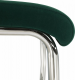 Pohupovací jídelní židle ABIRA NEW smaragdová Velvet látka/chrom
