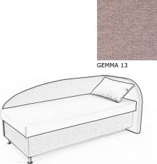 Čalouněná postel AVA NAVI, s úložným prostorem, 90x200, pravá, GEMMA 13