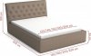 Čalouněná postel ANTONIO 200x200, výběr ekokůže