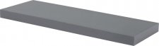 Nástěnná polička P-001 GREY 60 cm, barva šedivá, vysoký lesk. Baleno v ochranné fólii 1ks/ctn. 