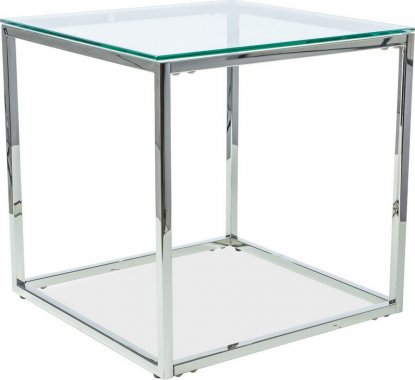Konferenční stolek HILTON B, chrom/sklo