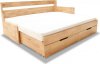 Dřevěná rozkládací postel Duette B bílá