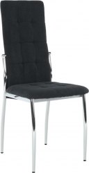 Jídelní židle ADORA NEW, černá látka/chrom
