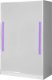 Dětská šatní skříň GULLIWER 12 bílá lesk/fialová