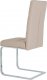 Jídelní židle B931N CAP1 - koženka cappuccino / chrom
