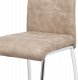 Jídelní židle HC-486 CRM3, krémová látka COWBOY v dekoru vintage kůže/kov