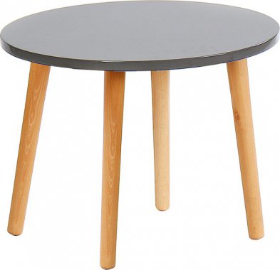 Příruční stolek, šedá / natural, BAZZY 3