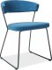 Jídelní čalouněná židle HELIX modrá