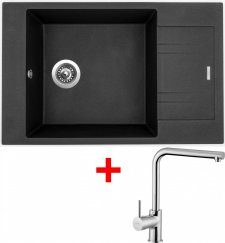 Sinks VARIO 780 Metalblack+Elka lesklá - VA74ELCL