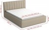 Čalouněná postel LUCINI 200x200, výběr látek