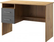 Pracovní stůl OFFICE KIT 2 levý dub apalačský/šedá