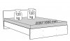 Ložnice BASIA II sv./tm. jasan šimo (postel 160, noční stolek, komoda, skříň, toaletní stolek)