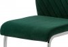 Pohupovací jídelní židle DCL-442 GRN4, zelená sametová látka/chrom