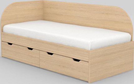 Dětská postel REA GARY 90x200 s úložným prostorem, levá, VICENZA
