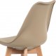 Barová židle CTB-801 CAP, plast/masiv buk, cappuccino