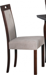 Romana 5 - jídelní židle Ořech / látka světle hnědá č. 3B (pův.3X) - (ROMA 5) kolekce "DRE"  (K150-Z)