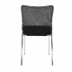 Konferenční židle ALTAN stohovatelná, černá/chrom