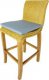 Ratanová barová židle CLAUDIA Z027, přírodní/mahagon