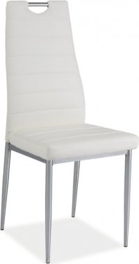 Jídelní židle H-260 bílá/chrom