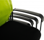 Konferenční židle UMUT stohovatelná, zelená/černá