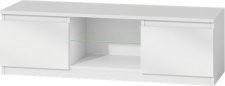 TV stolek Malvína 120 bílá/bílý lesk