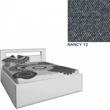 Čalouněná postel AVA LERYN 160x200, s úložným prostorem, NANCY 12