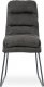 Jídelní židle, šedá látka, kov šedý mat DCH-255 GREY3