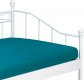 Kovová postel BED-1905 WT, 90x200, bílá