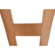 Dřevěná jídelní židle FARNA, světlehnědá/dub medový