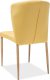 Designová jídelní židle POLLY žlutá/dub