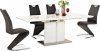 Designová pohupovací jídelní židle H-090 černá/chrom