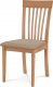 Dřevěná jídelní židle BC-3950 BUK3, buk/potah béžový