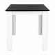 Jídelní stůl KRAZ 120x80, bílá/černá