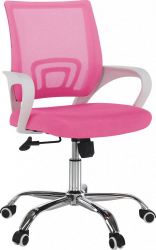 Dětská židle SANAZ TYP 2, růžová/bílý plast