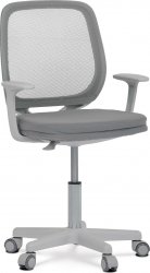 Kancelářská židle, šedá látka, plastový kříž KA-W022 GREY